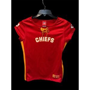 Kansas City Chiefs Women's Medium M lace up NFL jersey SHIPS WITHIN A DAY